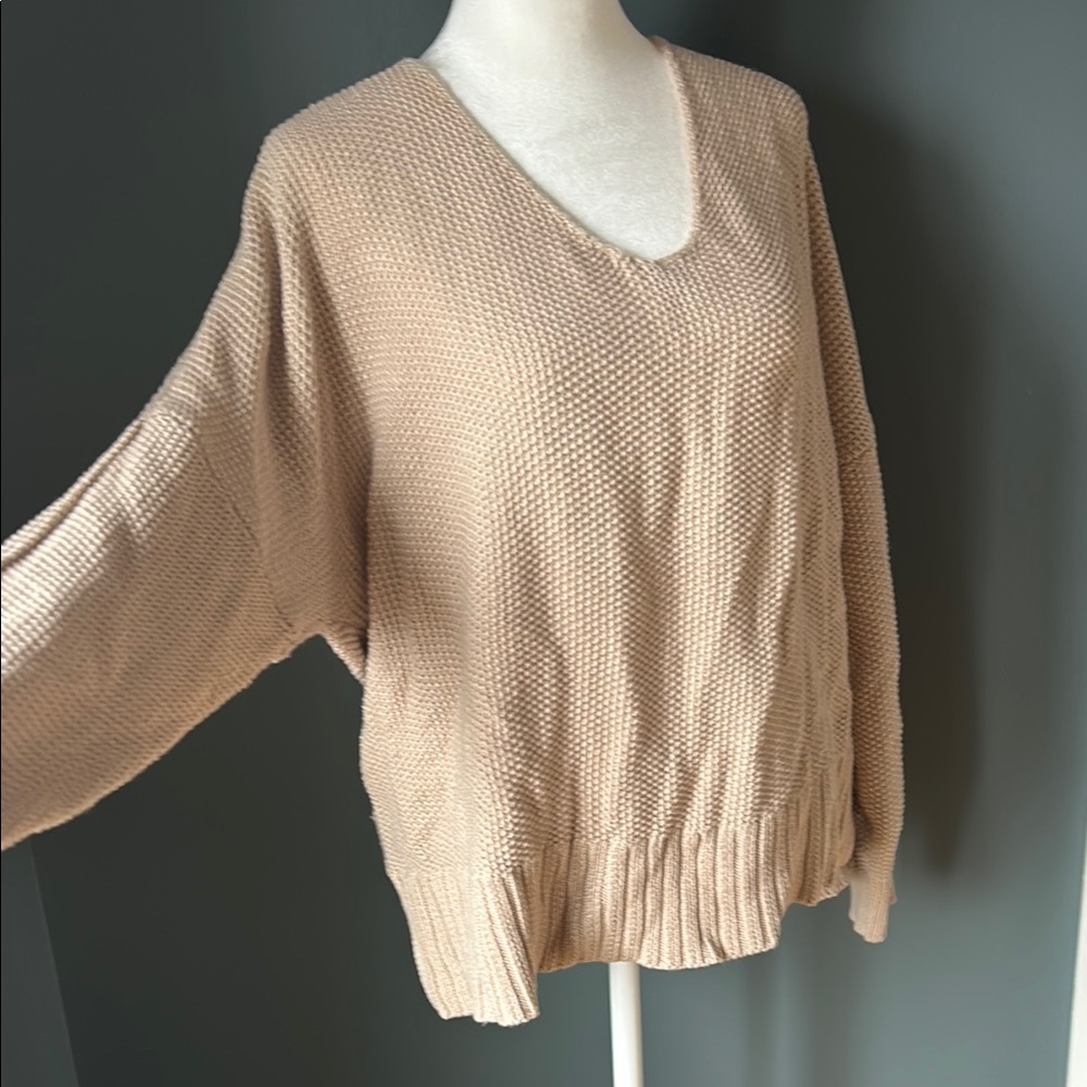 Cozy Beige Knit Sweater